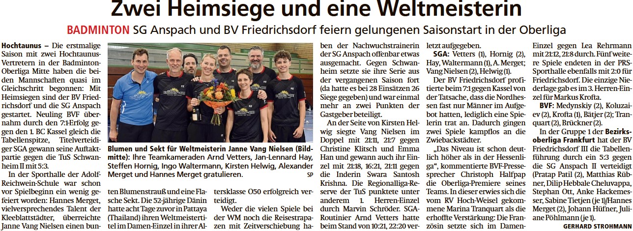 Zwei Heimsiege und eine Weltmeisterin