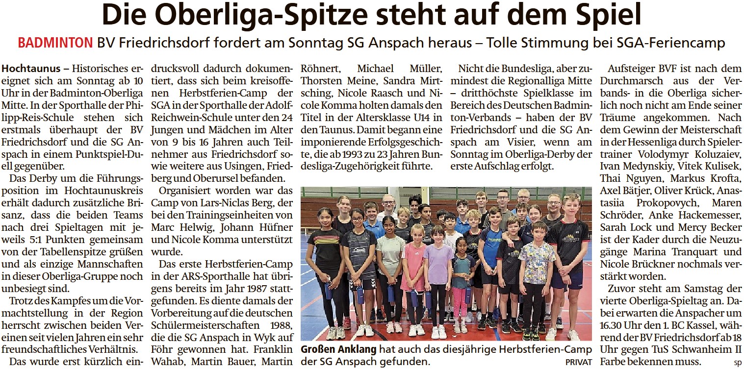 Die Oberliga-Spitze steht auf dem Spiel